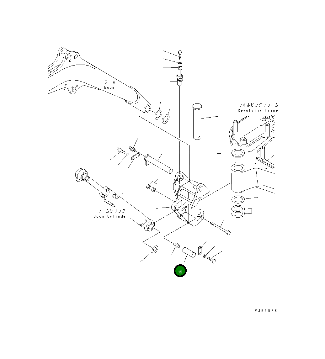 Палец 22J-70-16481 Komatsu