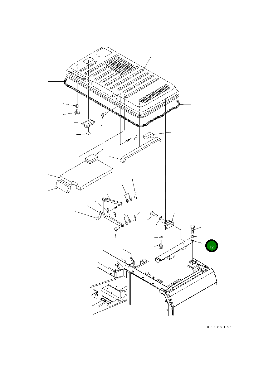 Кронштейн 203-54-73511 Komatsu