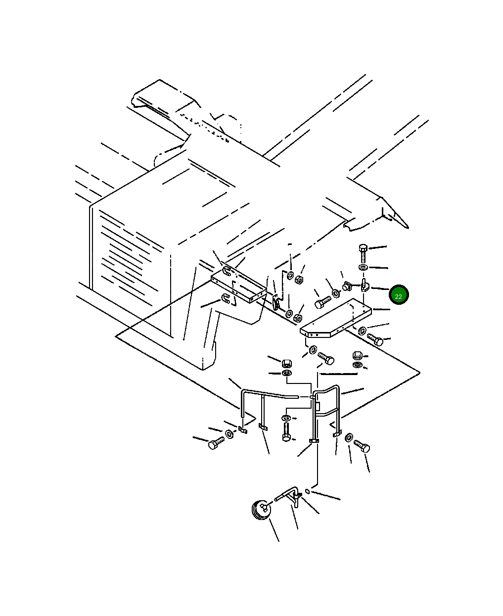 Кронштейн 569-54-61990 Komatsu
