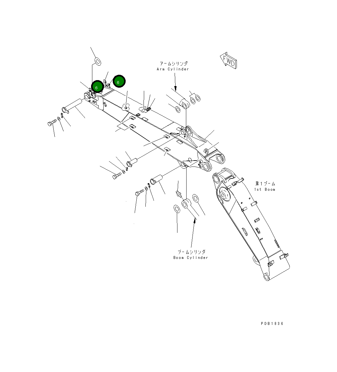 Кронштейн 20Y-70-11642 Komatsu