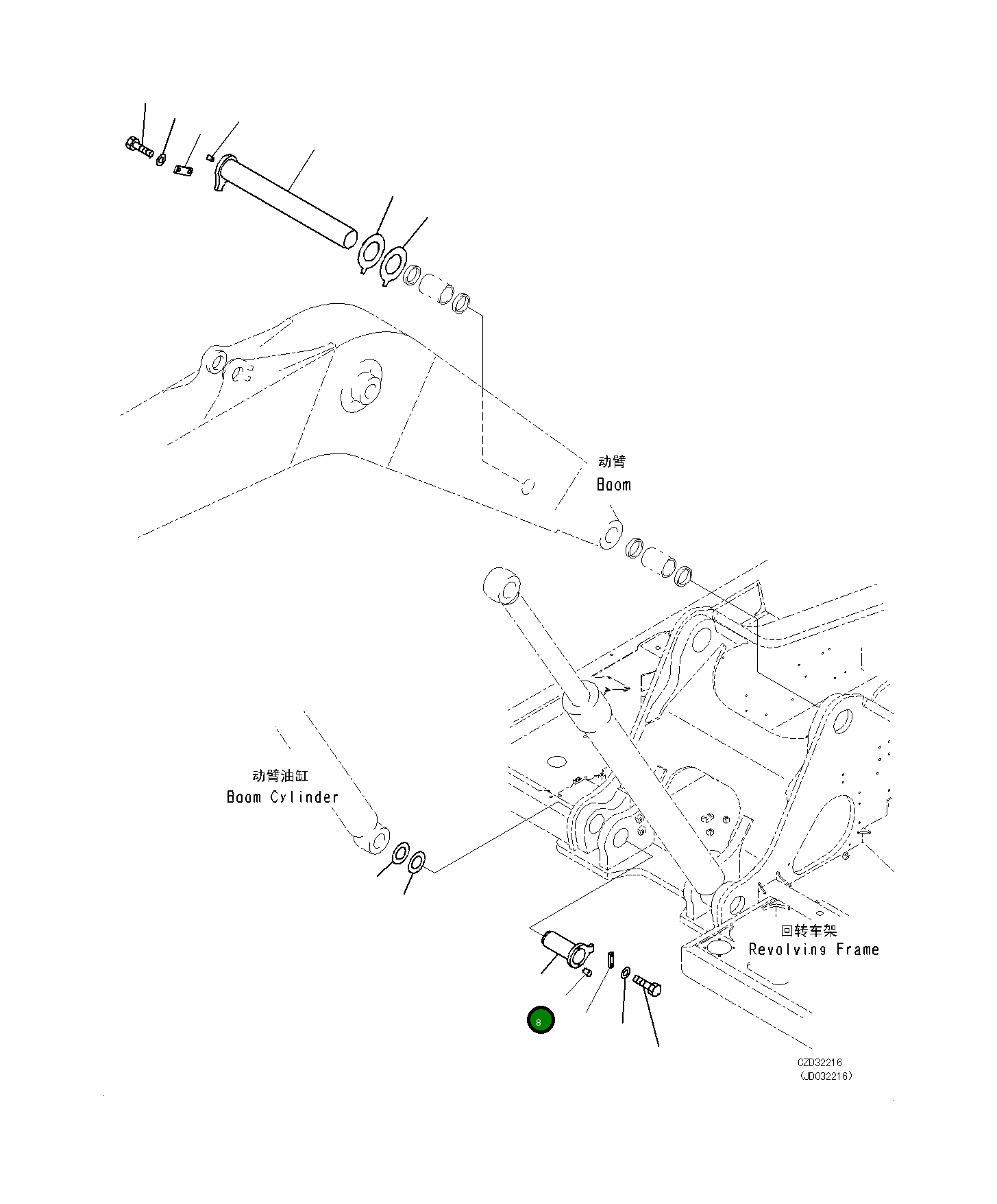 Палец 21M-70-11210 Komatsu