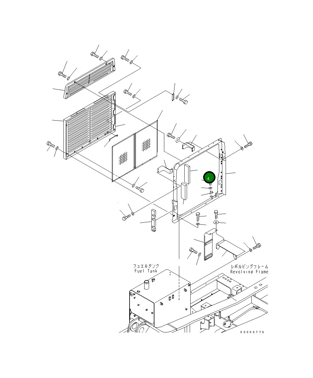 Лист 209-53-12490 Komatsu
