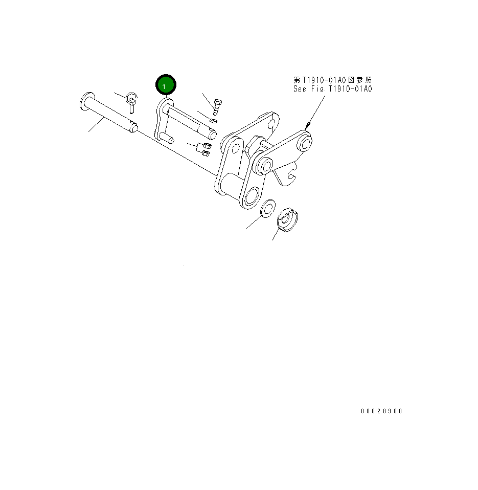 Палец 21U-70-33940 Komatsu