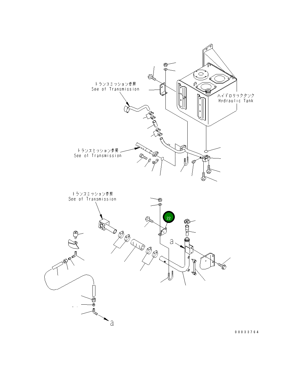 Кронштейн 566-60-6B622 Komatsu
