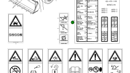 Наклейка 42U-K93-1100 Komatsu
