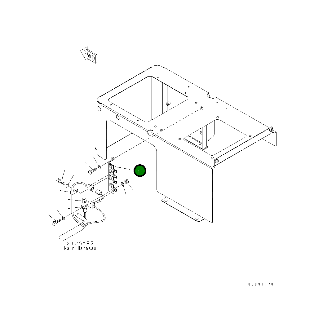 Кронштейн 561-95-82640 Komatsu