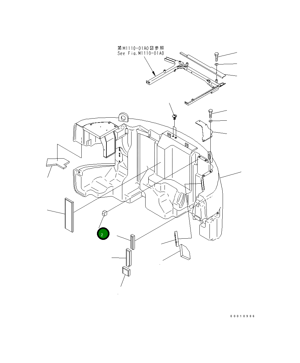 Лист 22U-46-81360 Komatsu