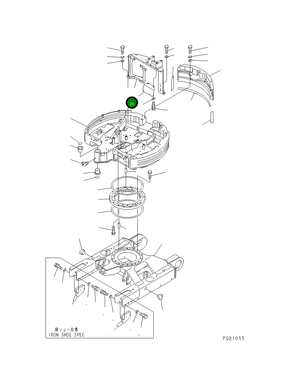 Кронштейн YM172175-68180 Komatsu