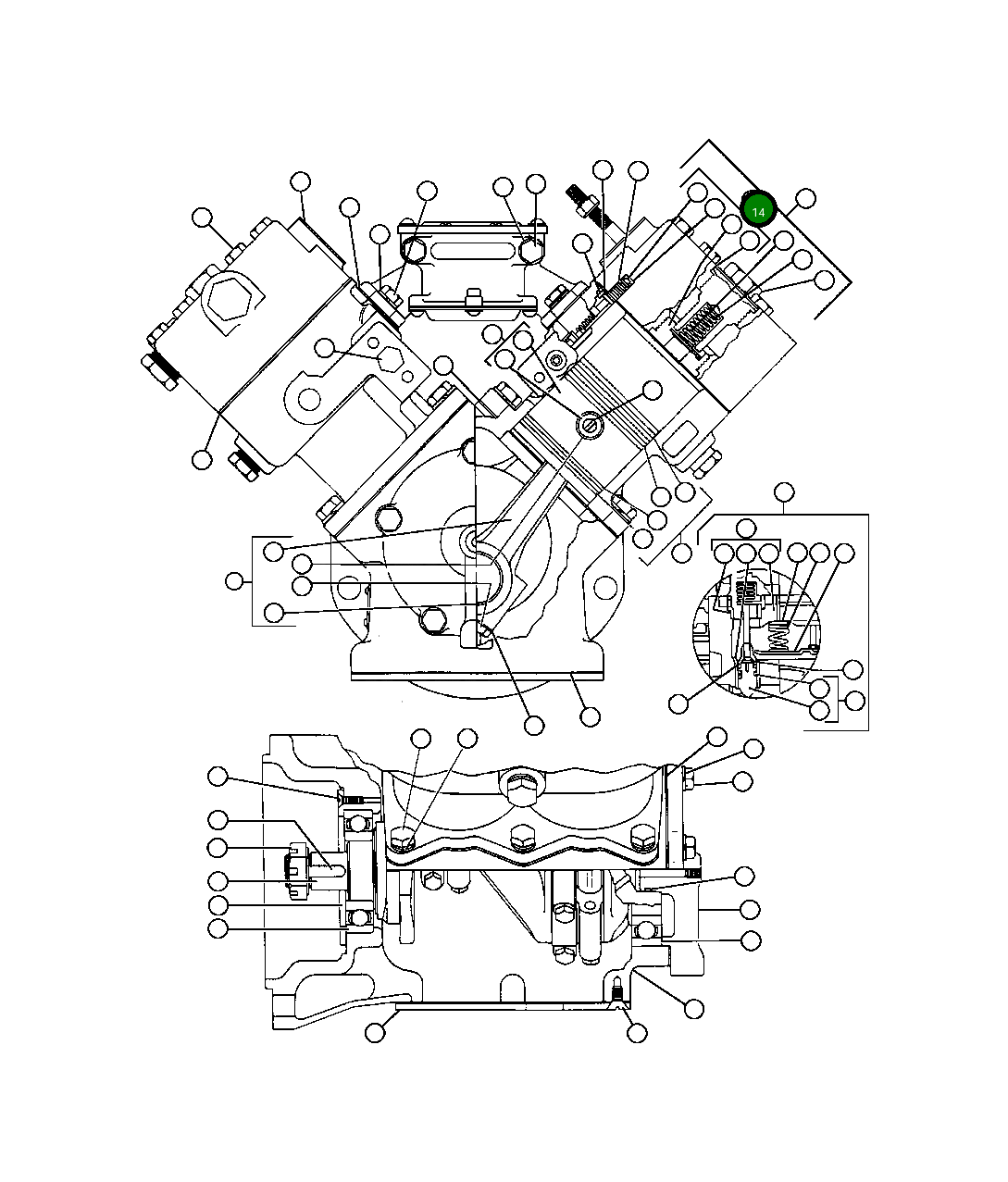 Корпус, в сборе VJ0793 Komatsu