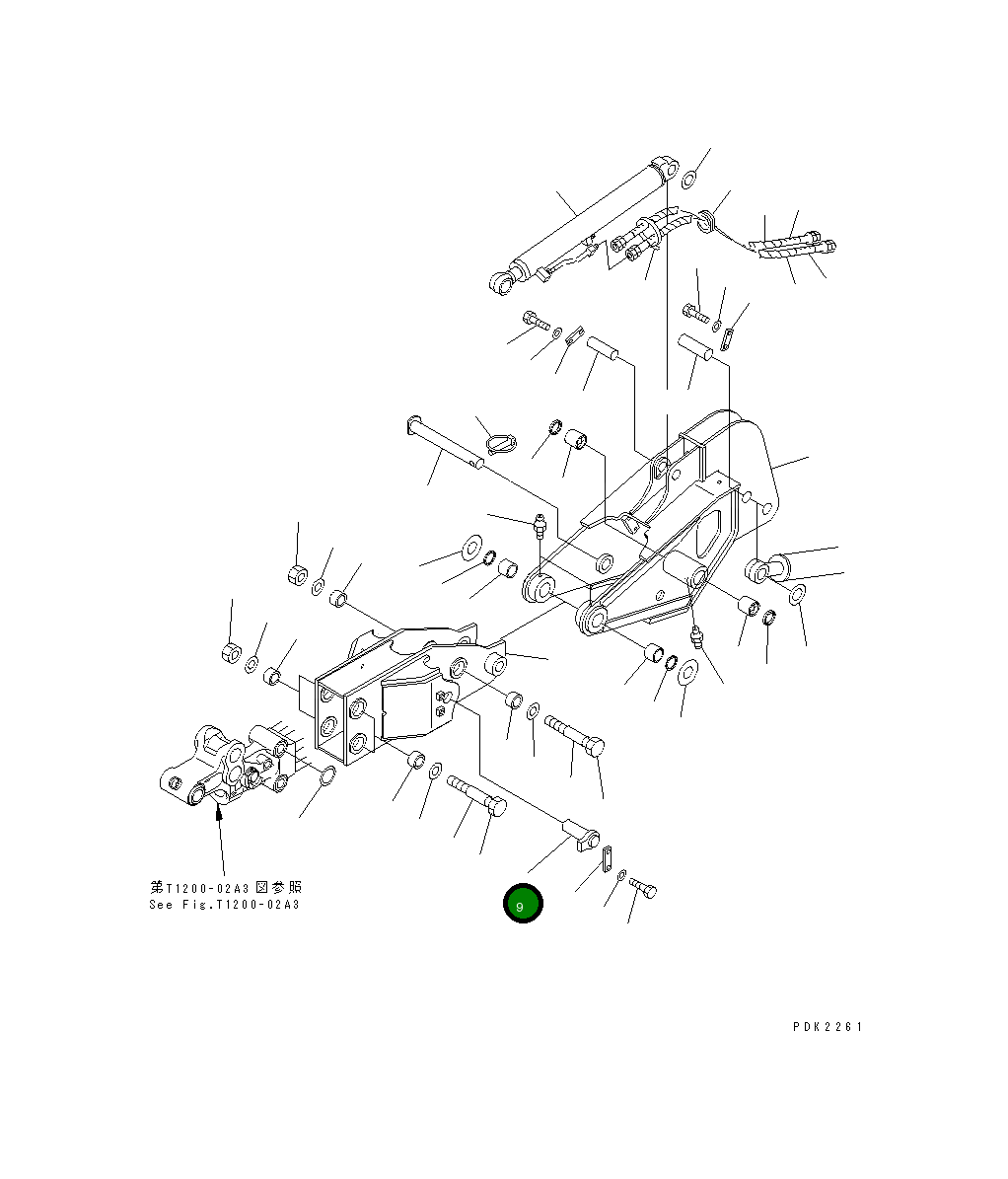 Палец 21W-70-11211 Komatsu