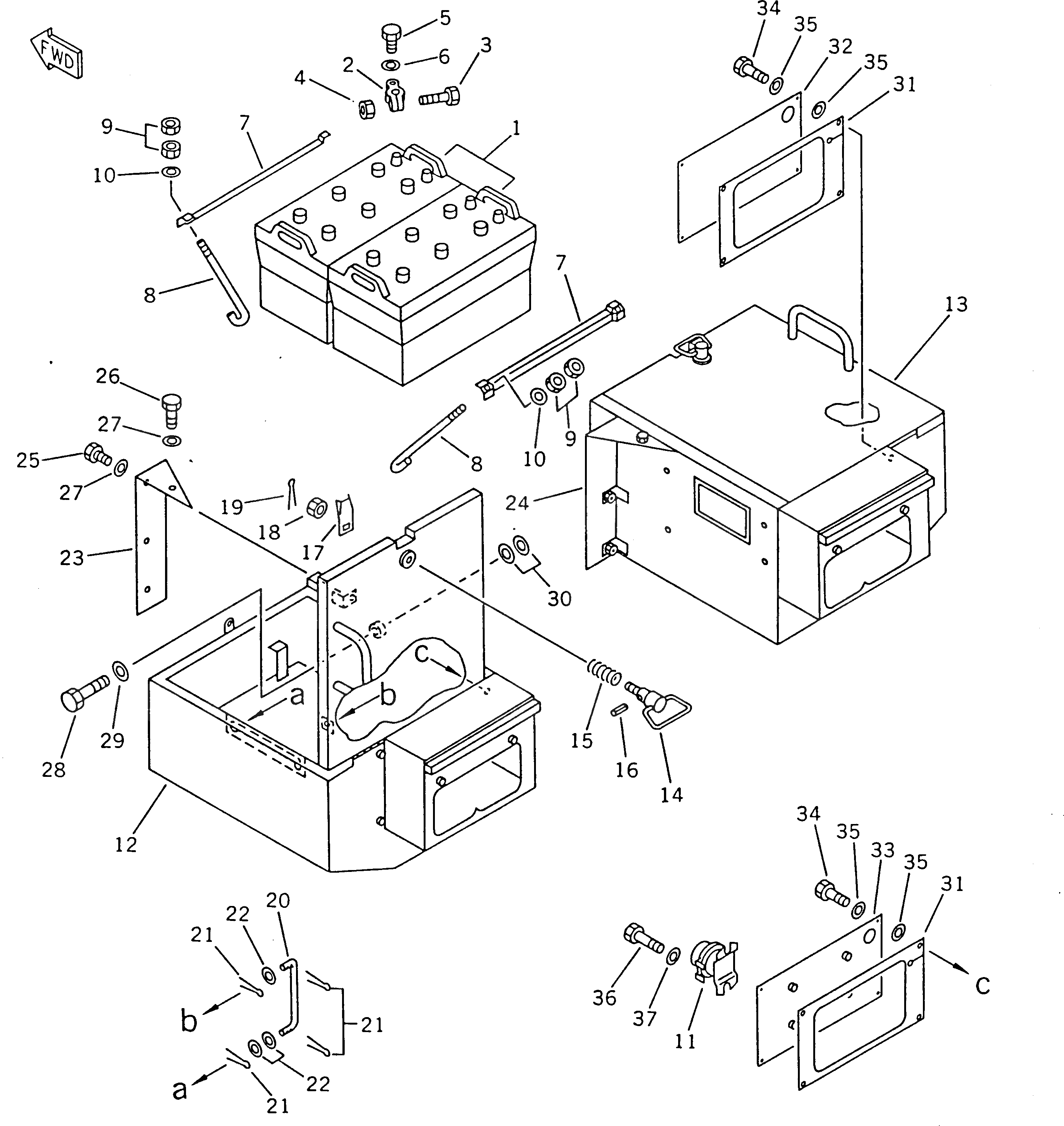 Кронштейн 41E-06-14180 Komatsu
