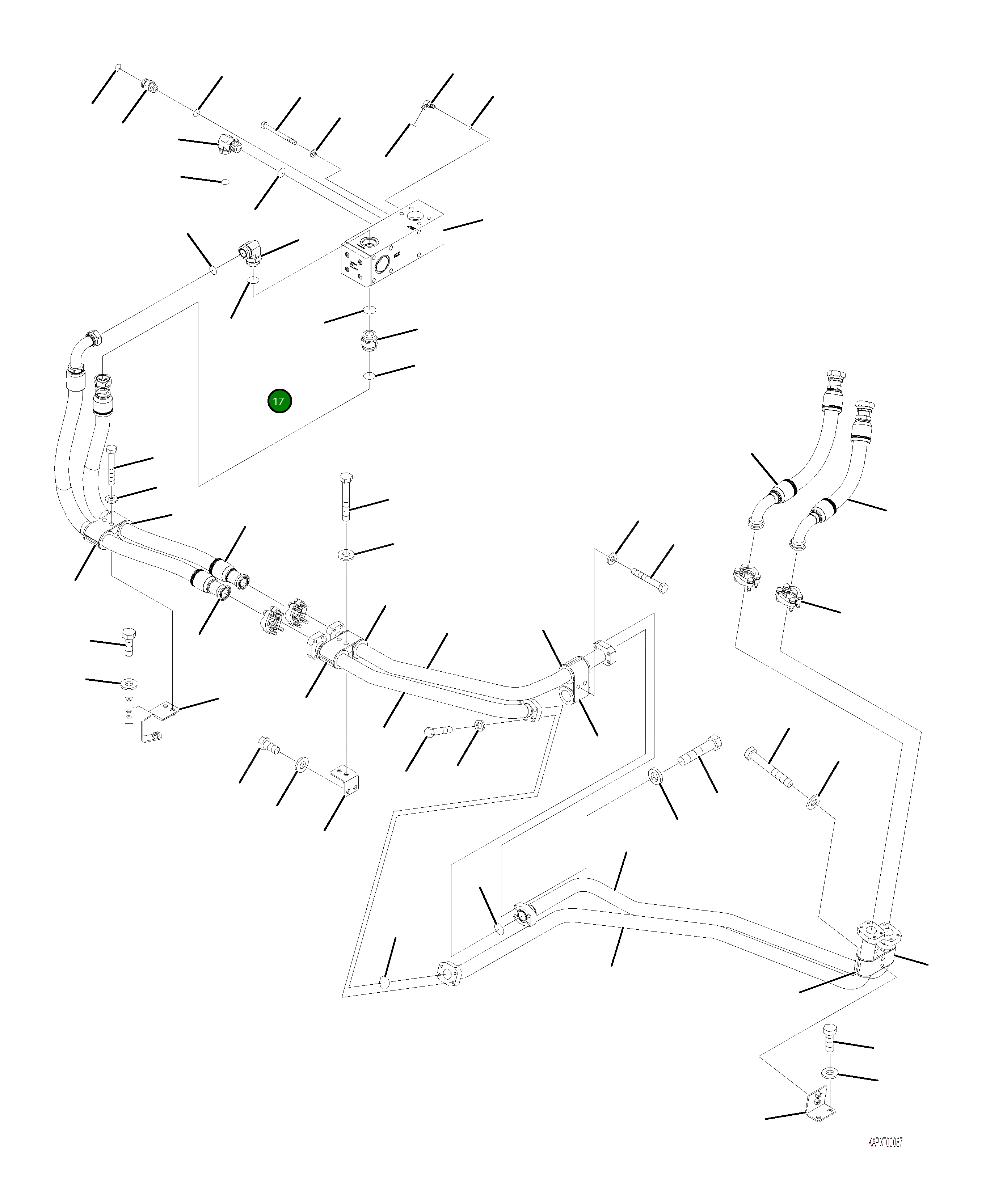 Кронштейн 4A1-62-22890 Komatsu
