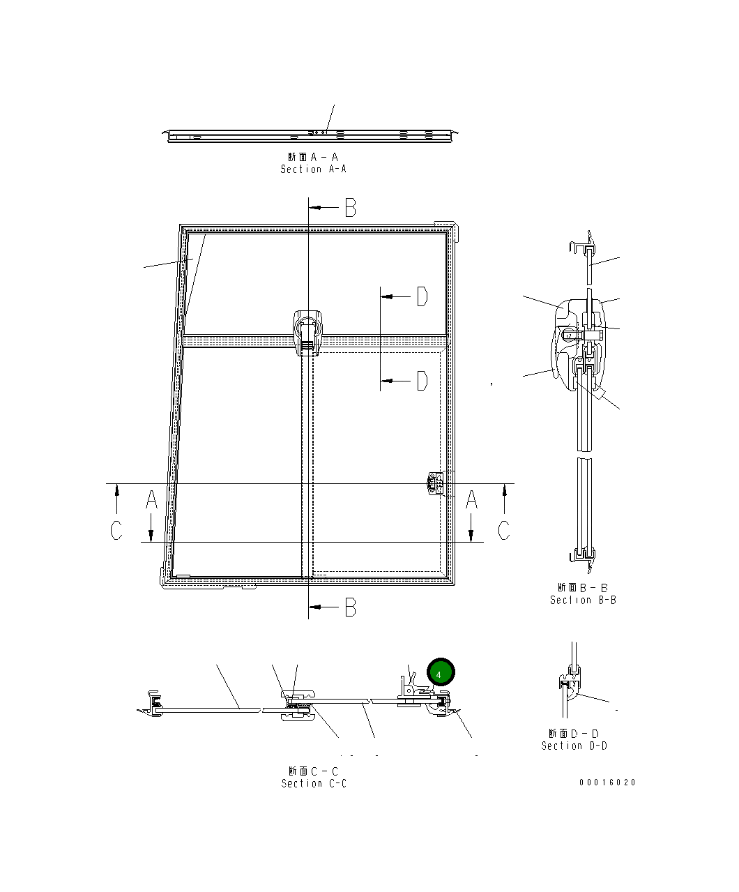 Кронштейн BJBK21-200 Komatsu