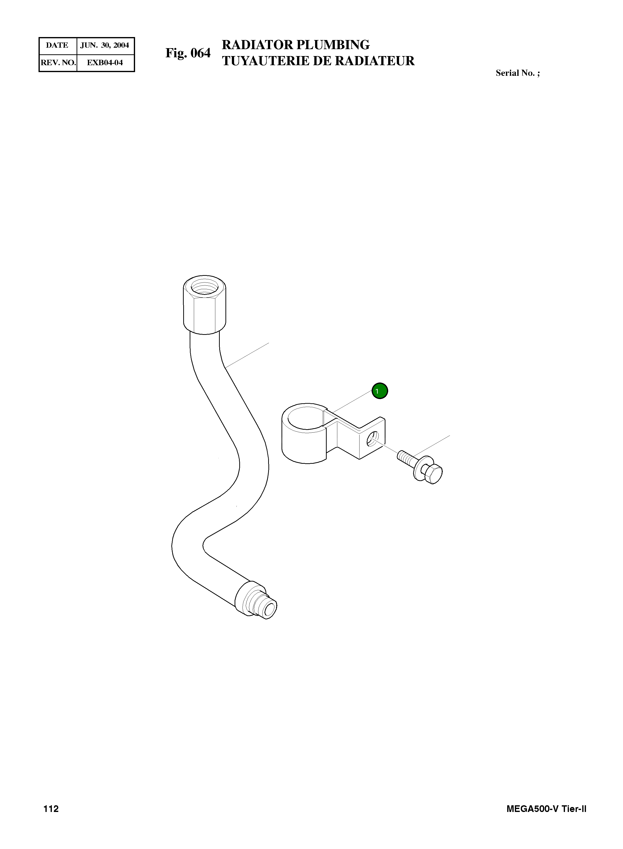 Клипса 3073750 Komatsu