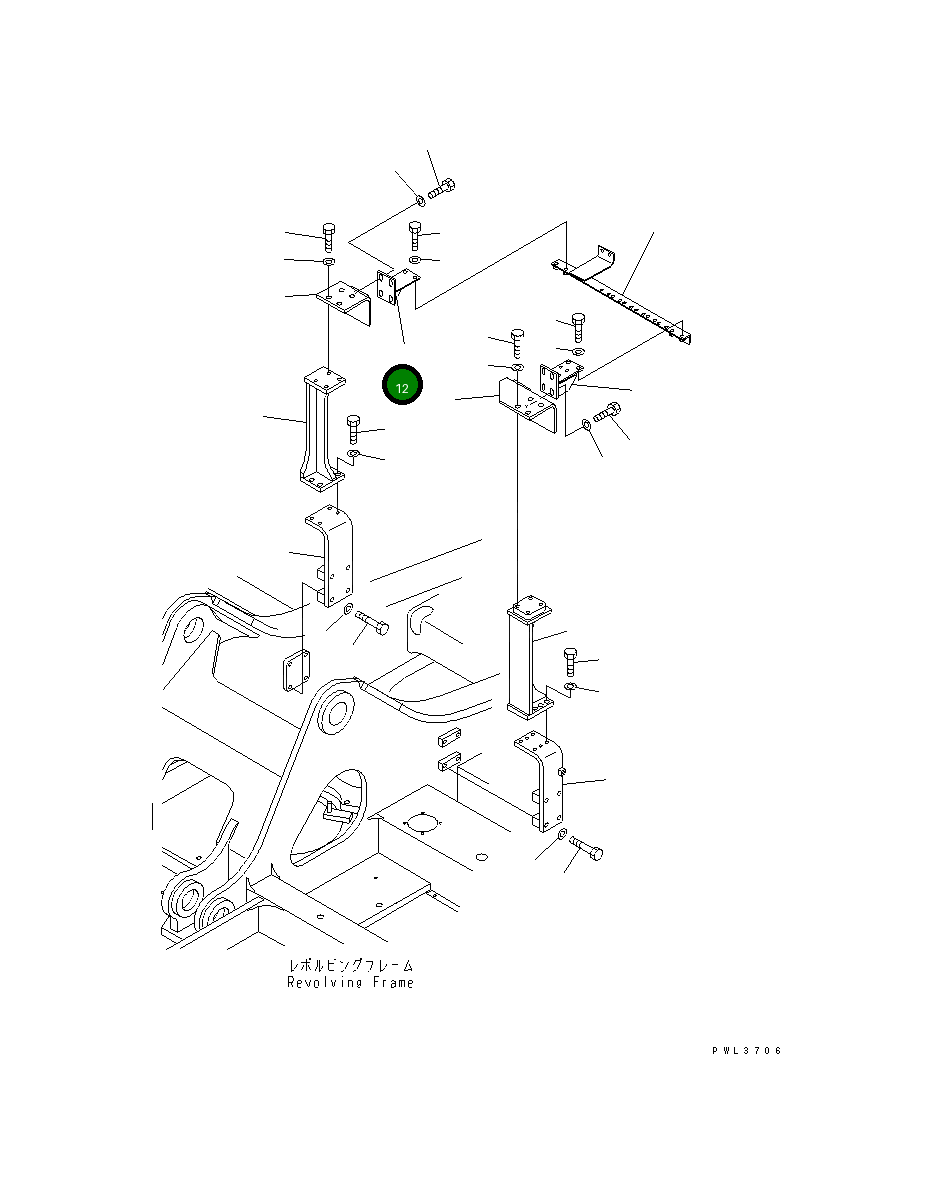Кронштейн 207-62-66240 Komatsu