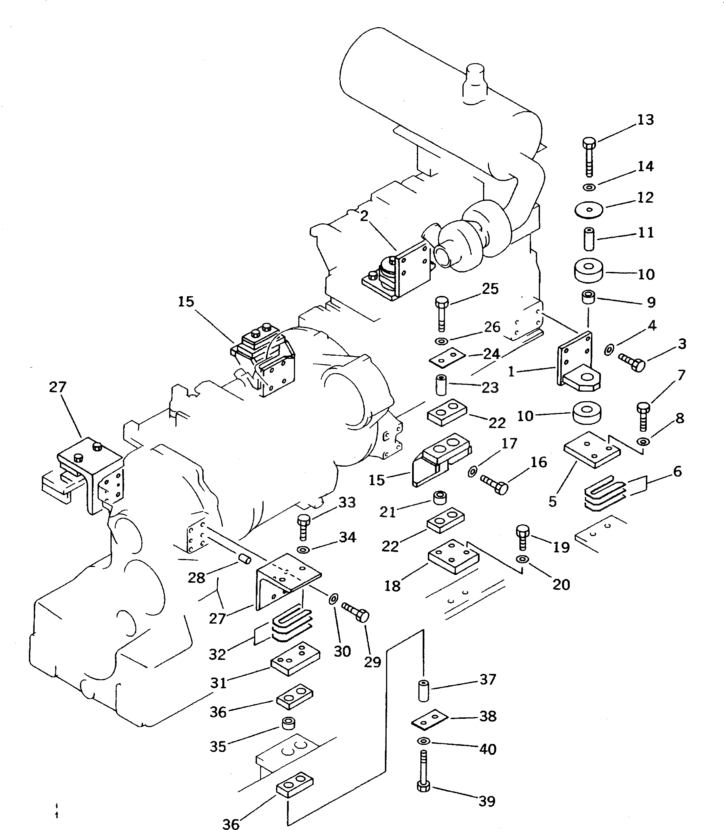 Кронштейн 23D-01-11340 Komatsu