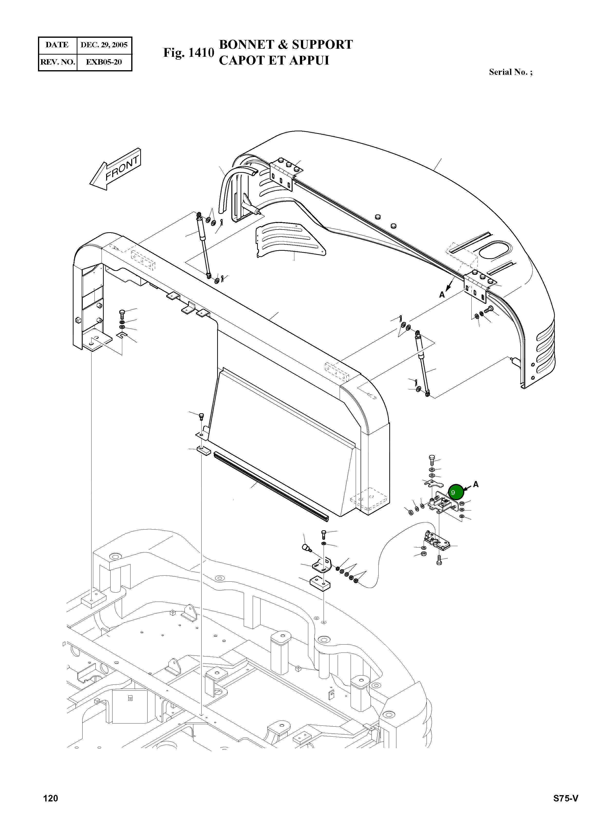 Кронштейн 195-02036A Komatsu