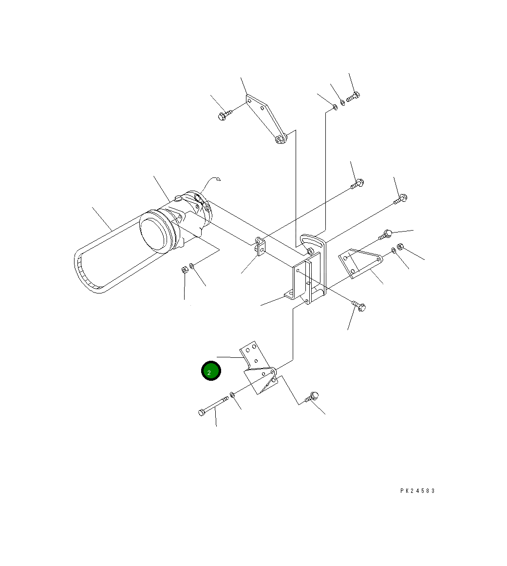 Кронштейн 567-07-72310 Komatsu