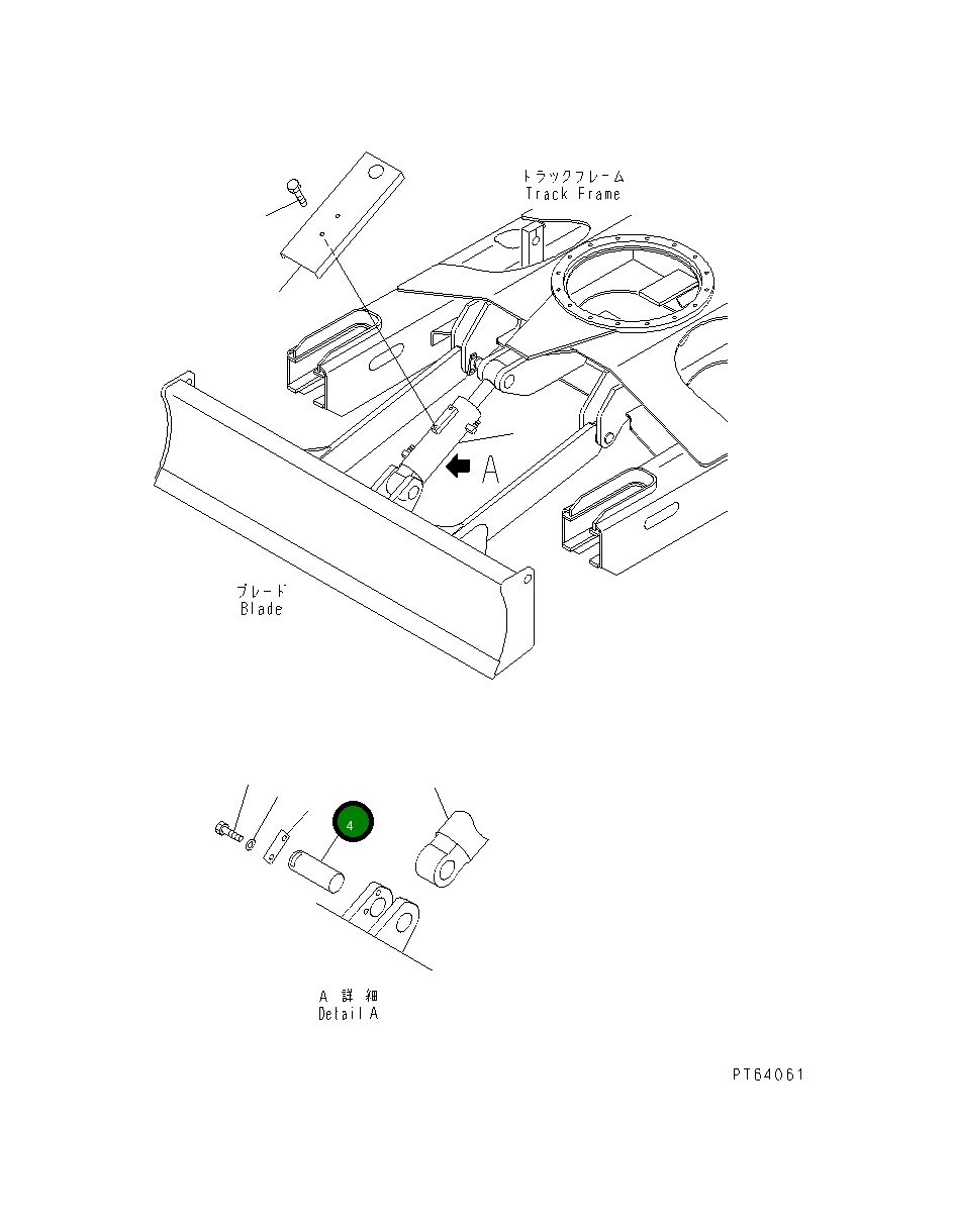 Палец 21U-71-31210 Komatsu