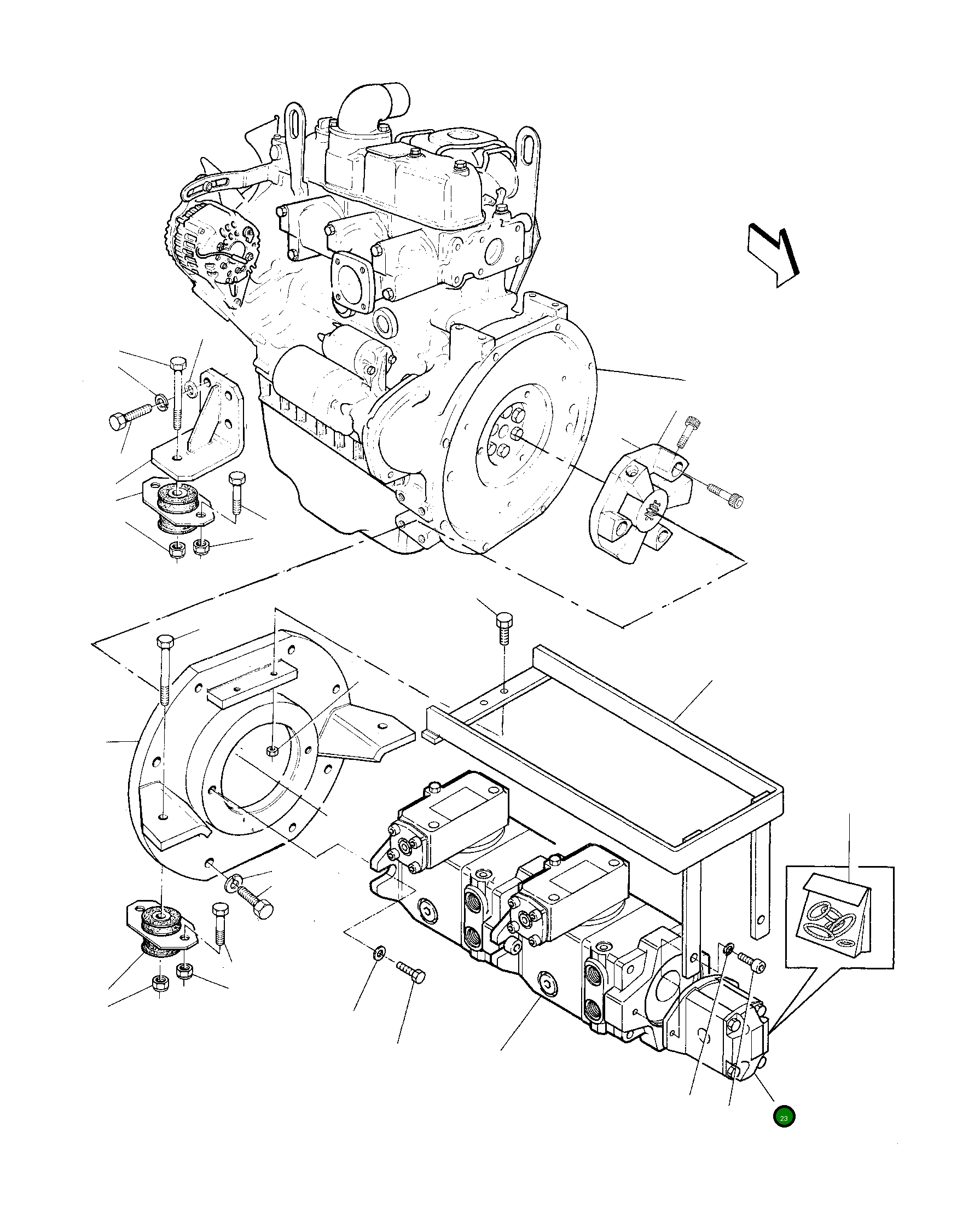 Насос 840270008 Komatsu