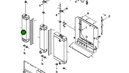 Масляный радиатор 418-03-B1130 Komatsu