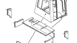 Кронштейн 4241036M91 Komatsu