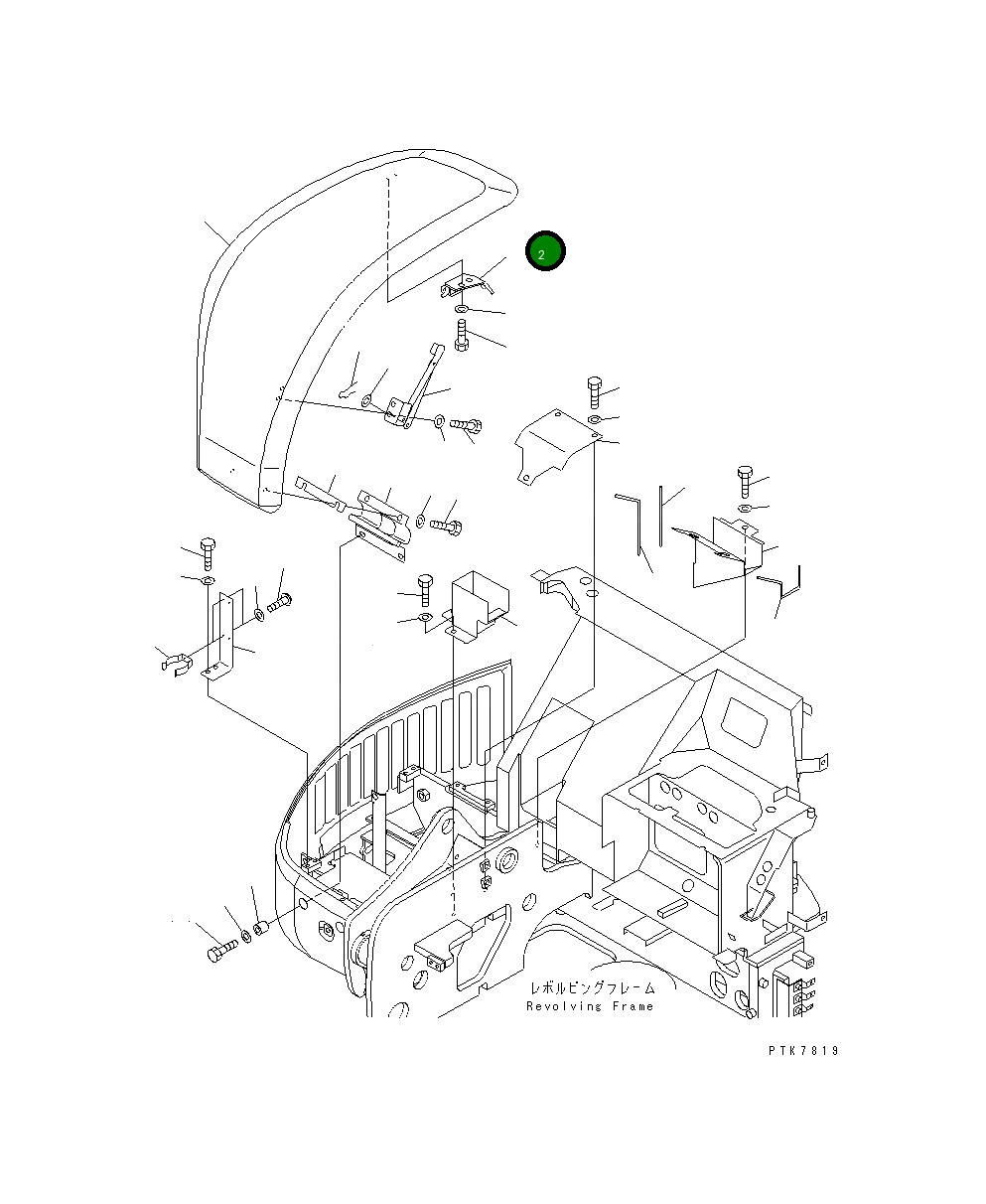 Кронштейн 22F-54-11270 Komatsu