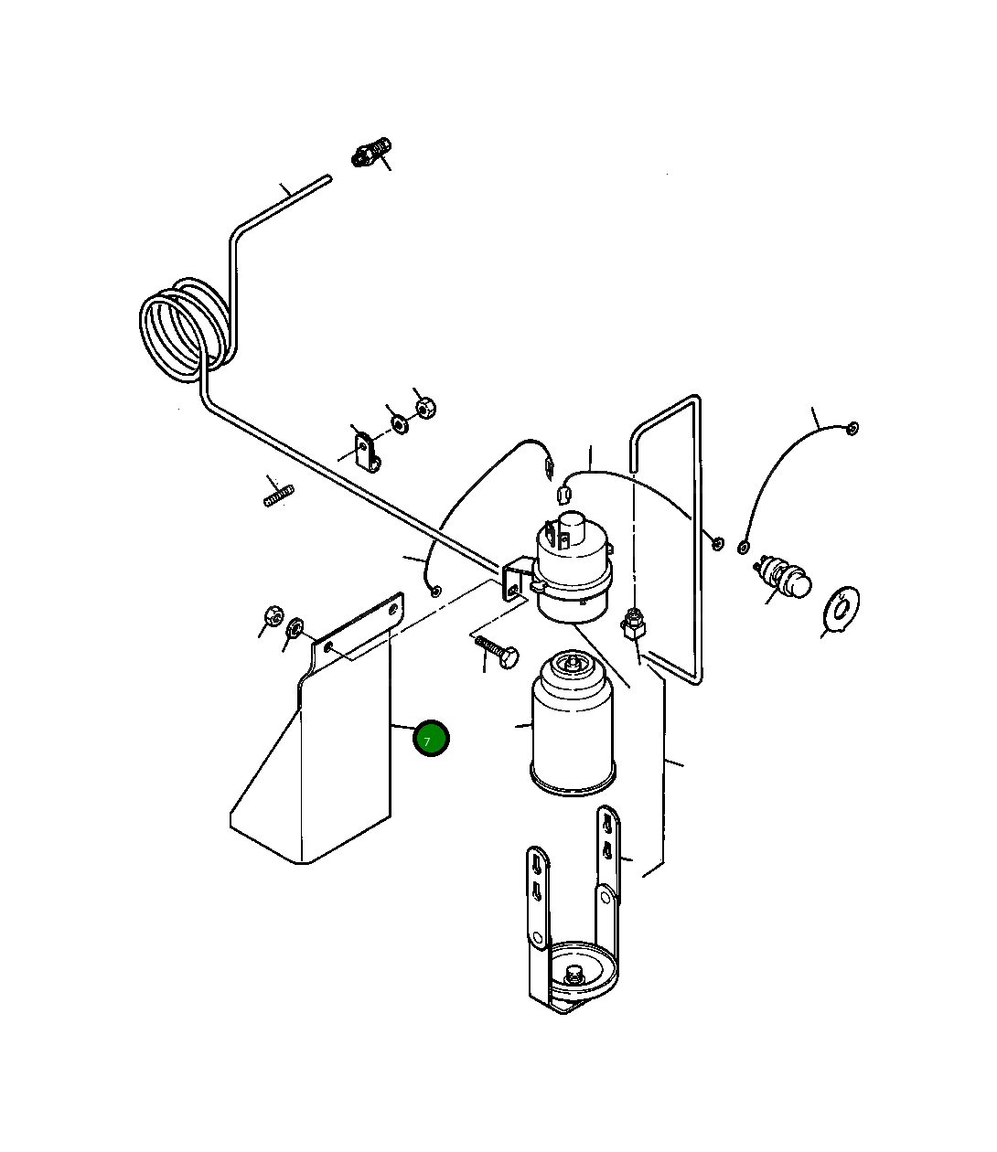 Кронштейн 1252 954 H1 Komatsu