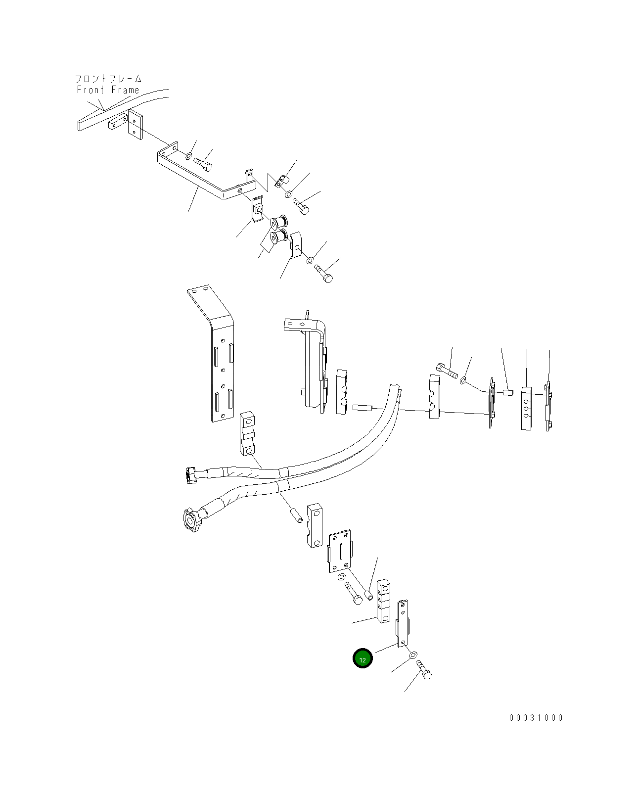 Кронштейн 423-62-34231 Komatsu