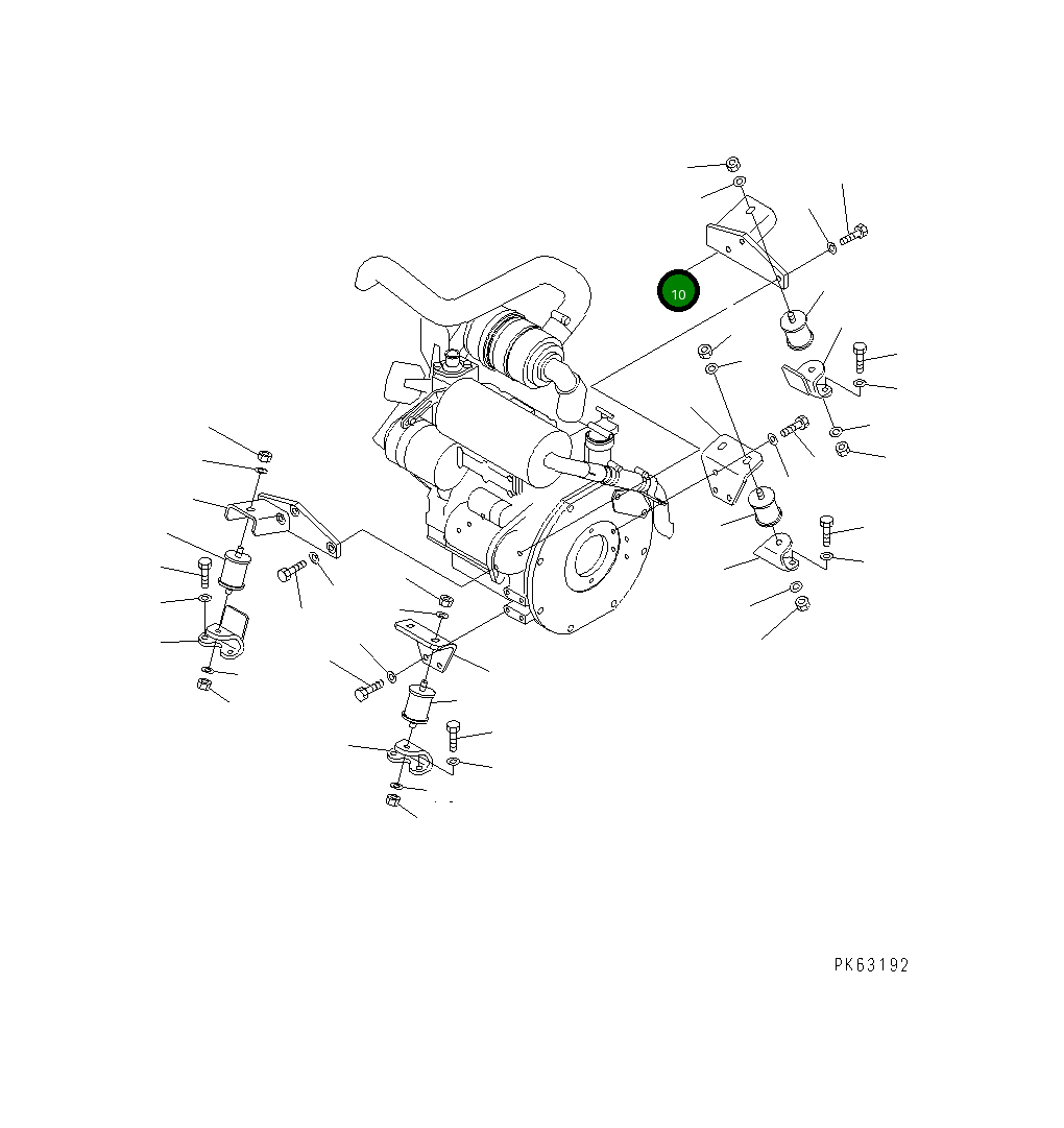 Кронштейн 20M-01-82133 Komatsu