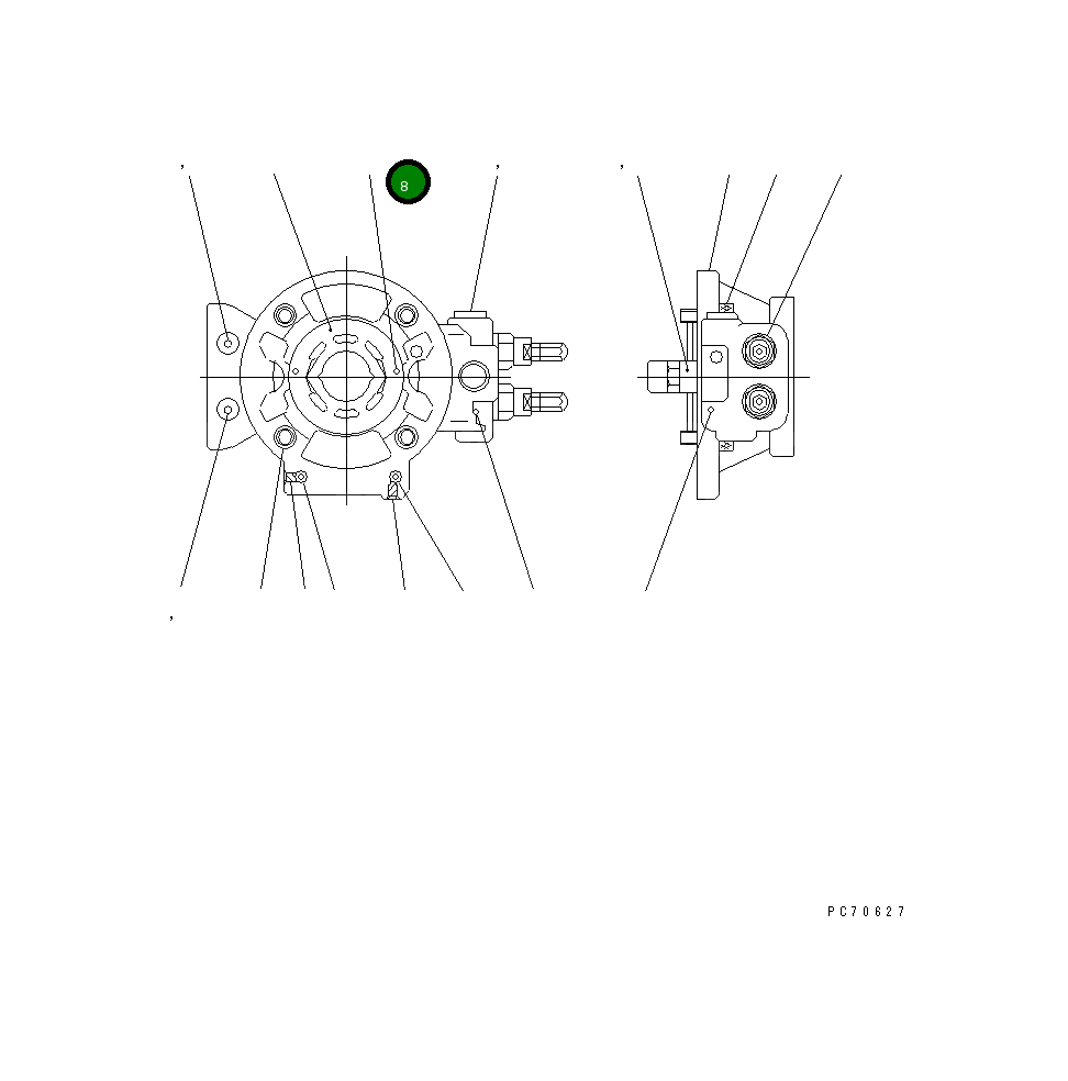 Палец 266-81-71480 Komatsu
