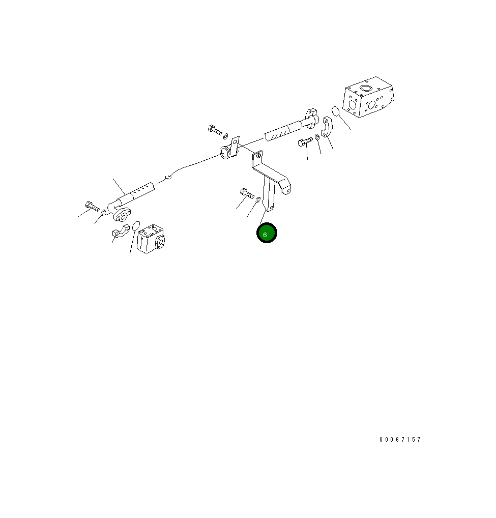 Кронштейн 569-61-88640 Komatsu