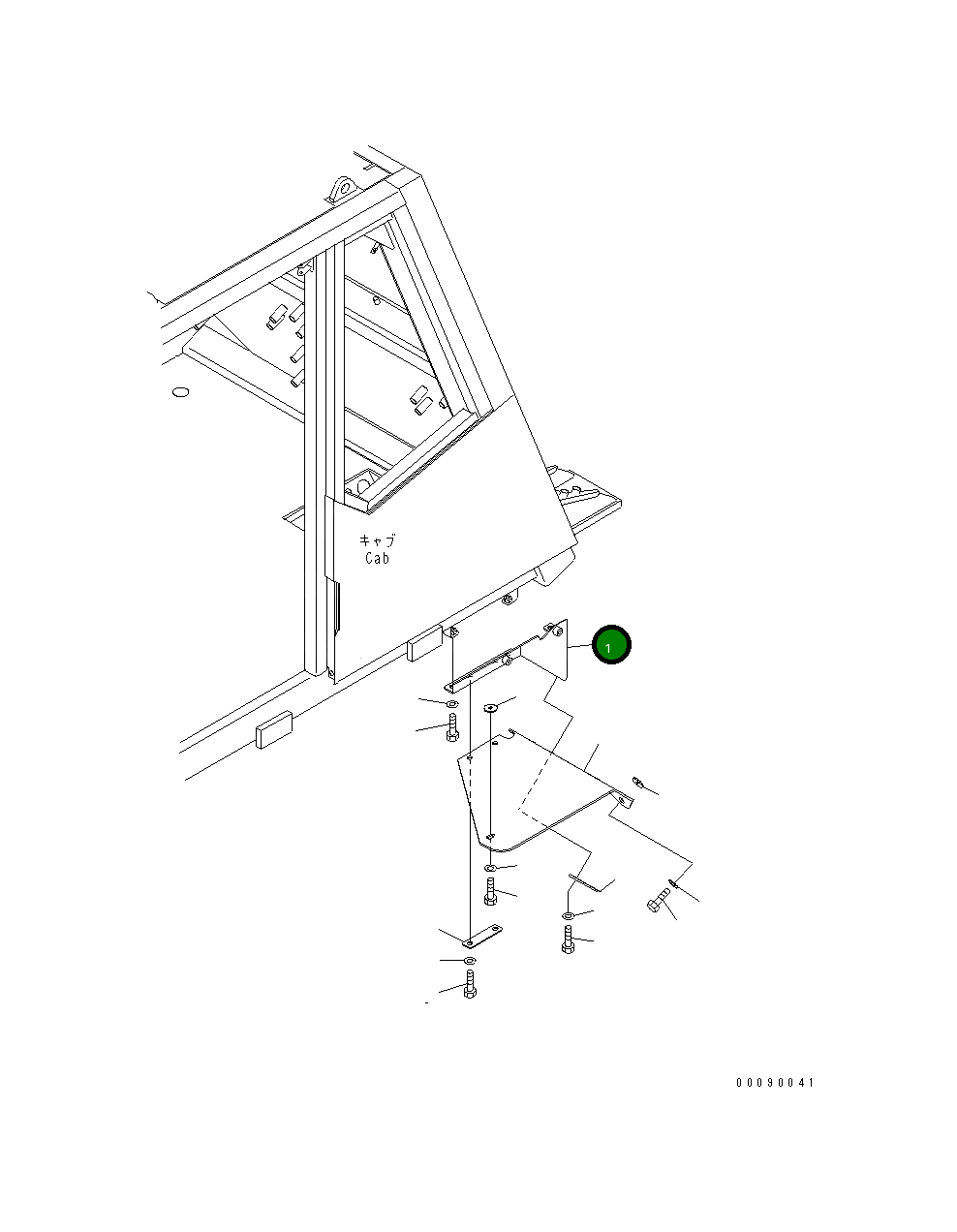 Кронштейн 569-95-88330 Komatsu