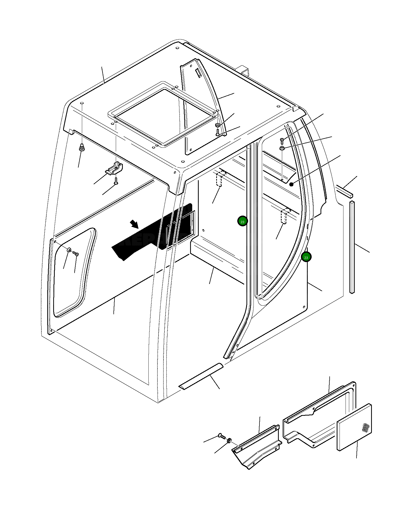 Кронштейн 21D-54-11620 Komatsu