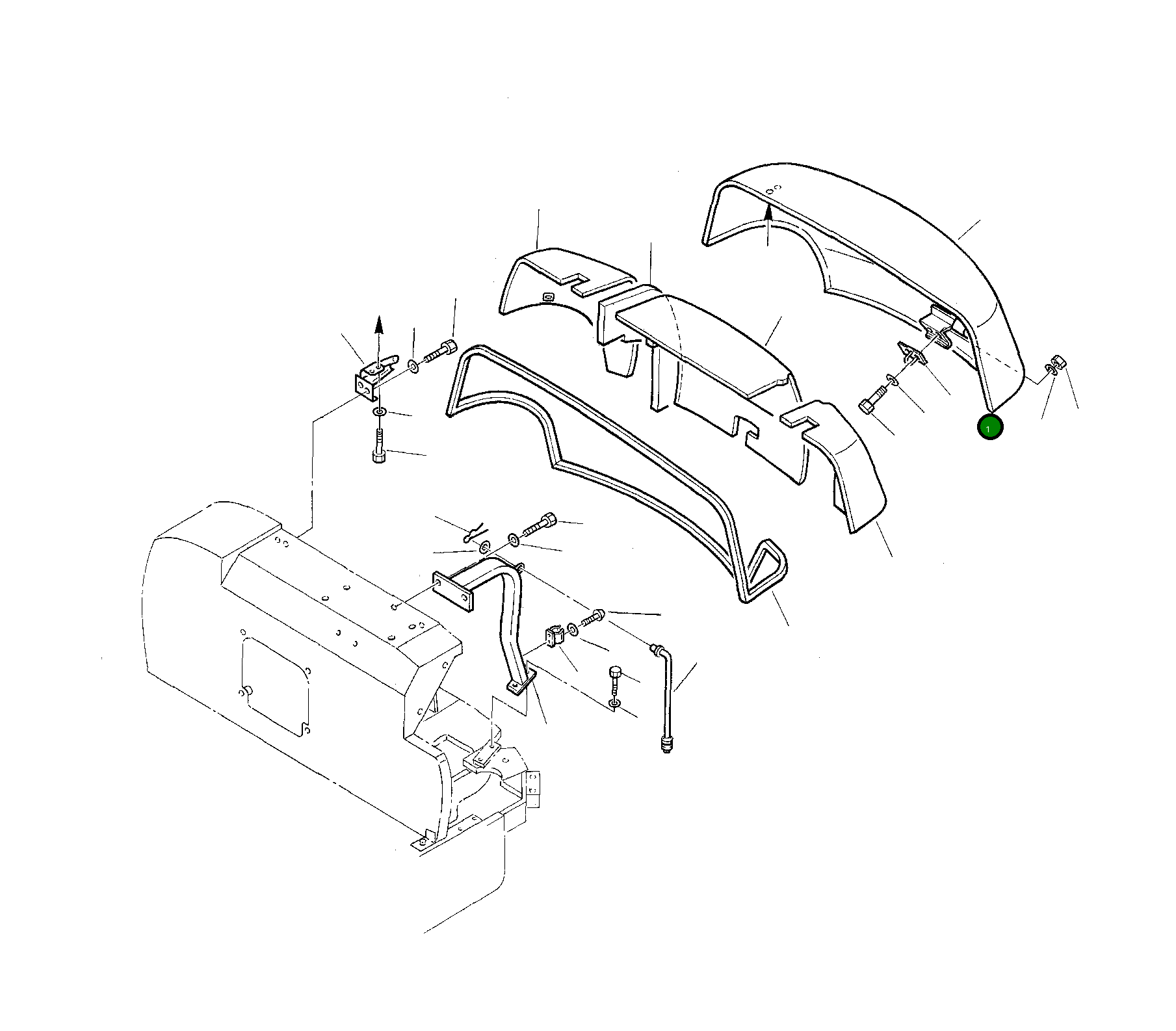 Капот 3F1040051 Komatsu