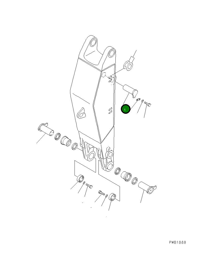 Палец 208-70-31190 Komatsu