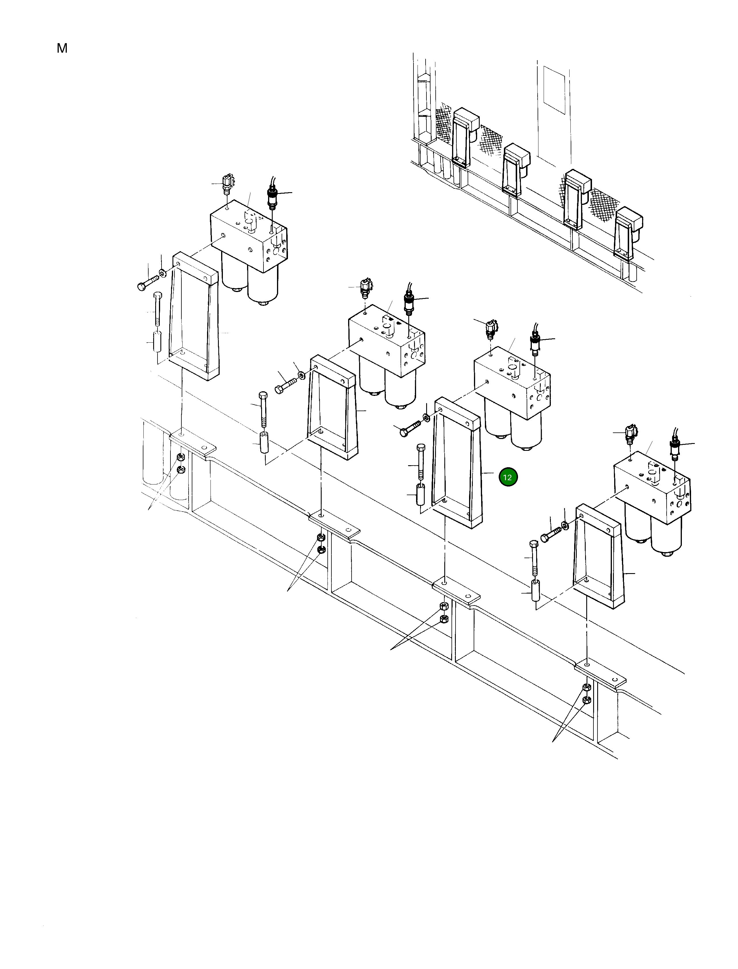 Кронштейн фильтра 606 605 40 Komatsu