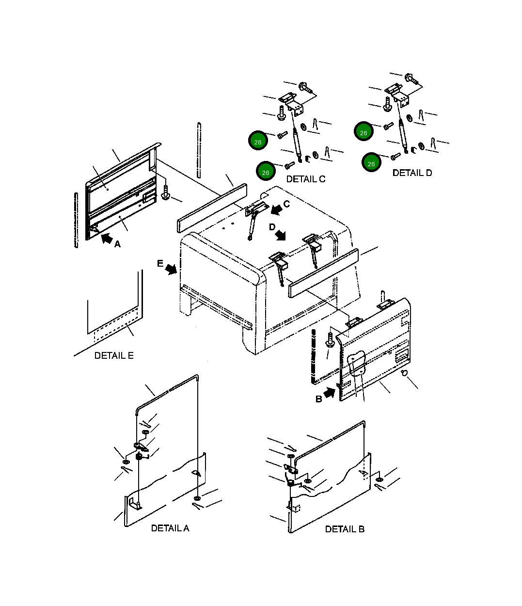 Палец 04025-10830 Komatsu