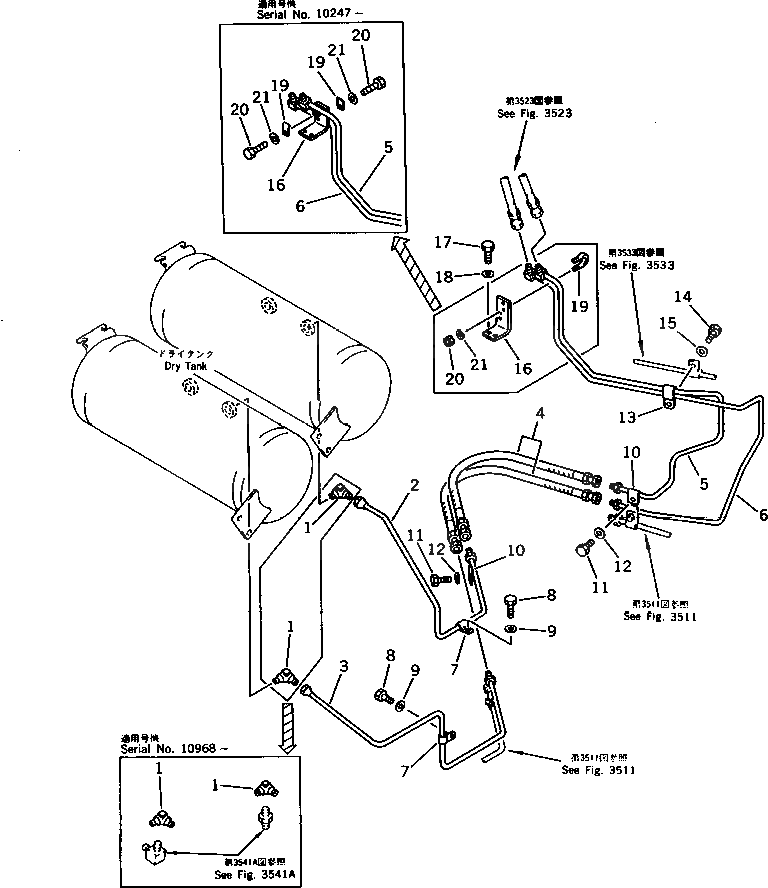 Трубка 425-35-11392 Komatsu