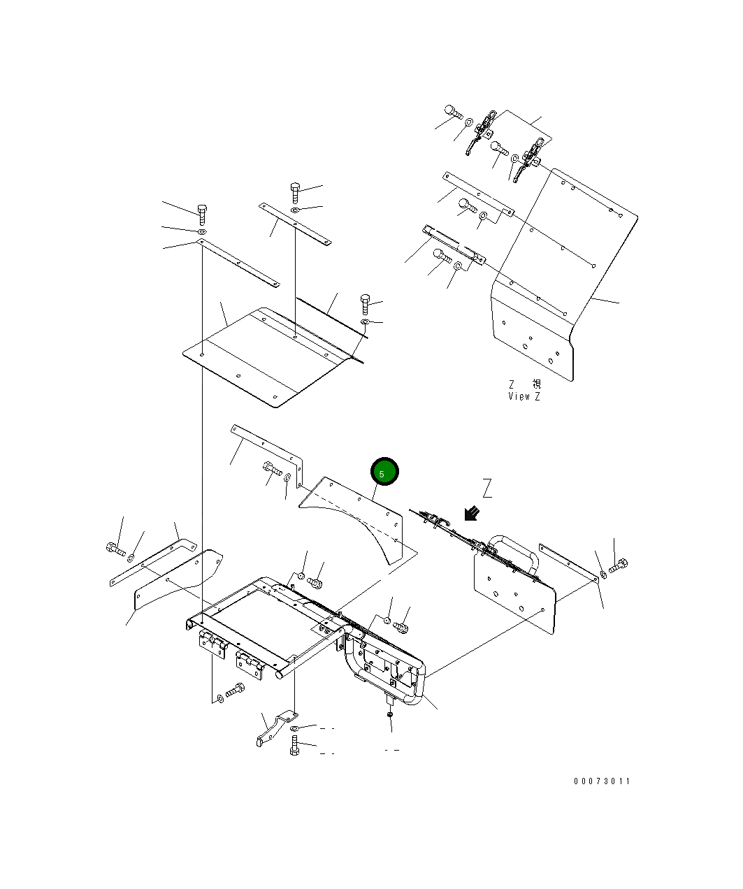 Лист 426-54-34642 Komatsu
