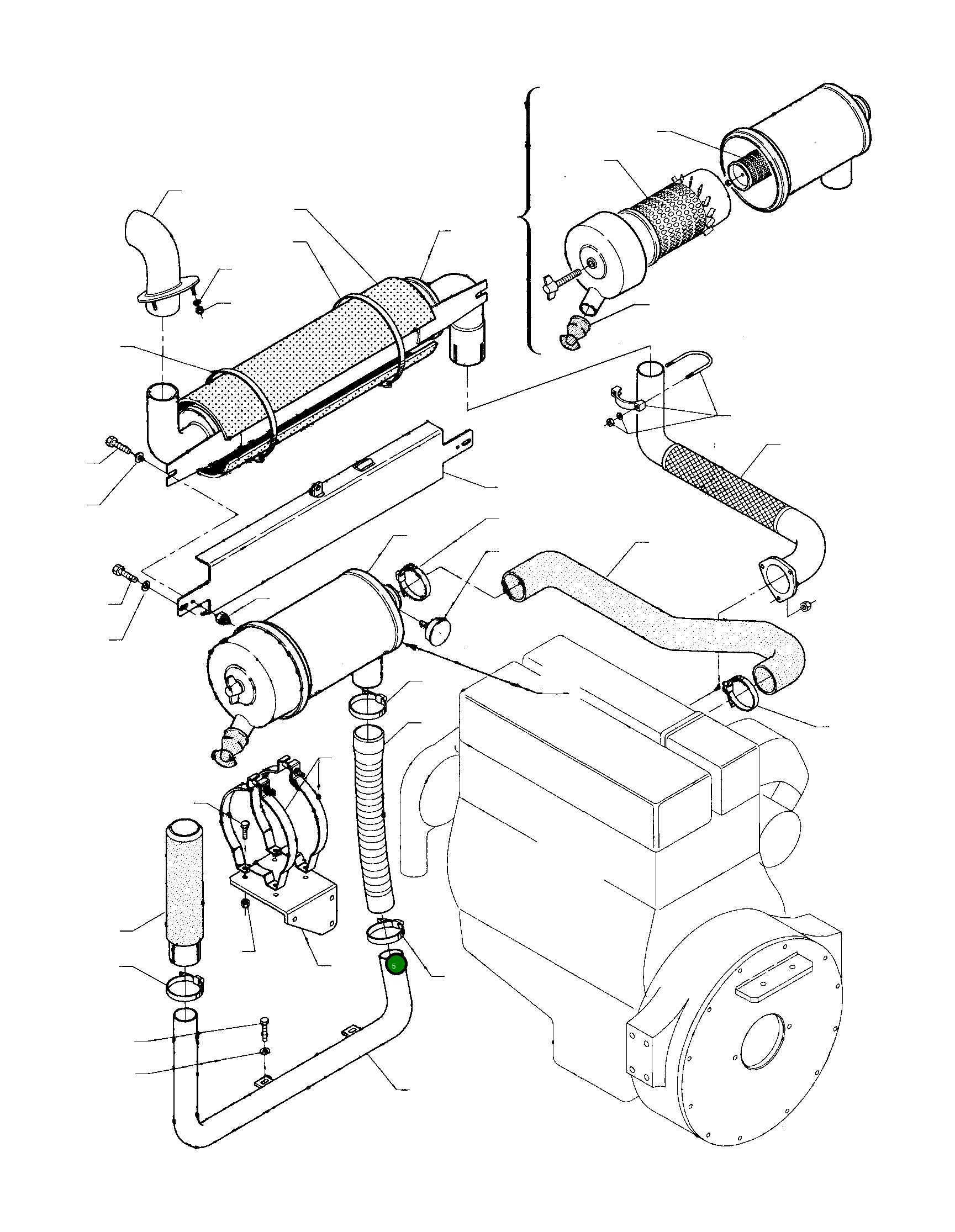Опора фильтра 338807062 Komatsu