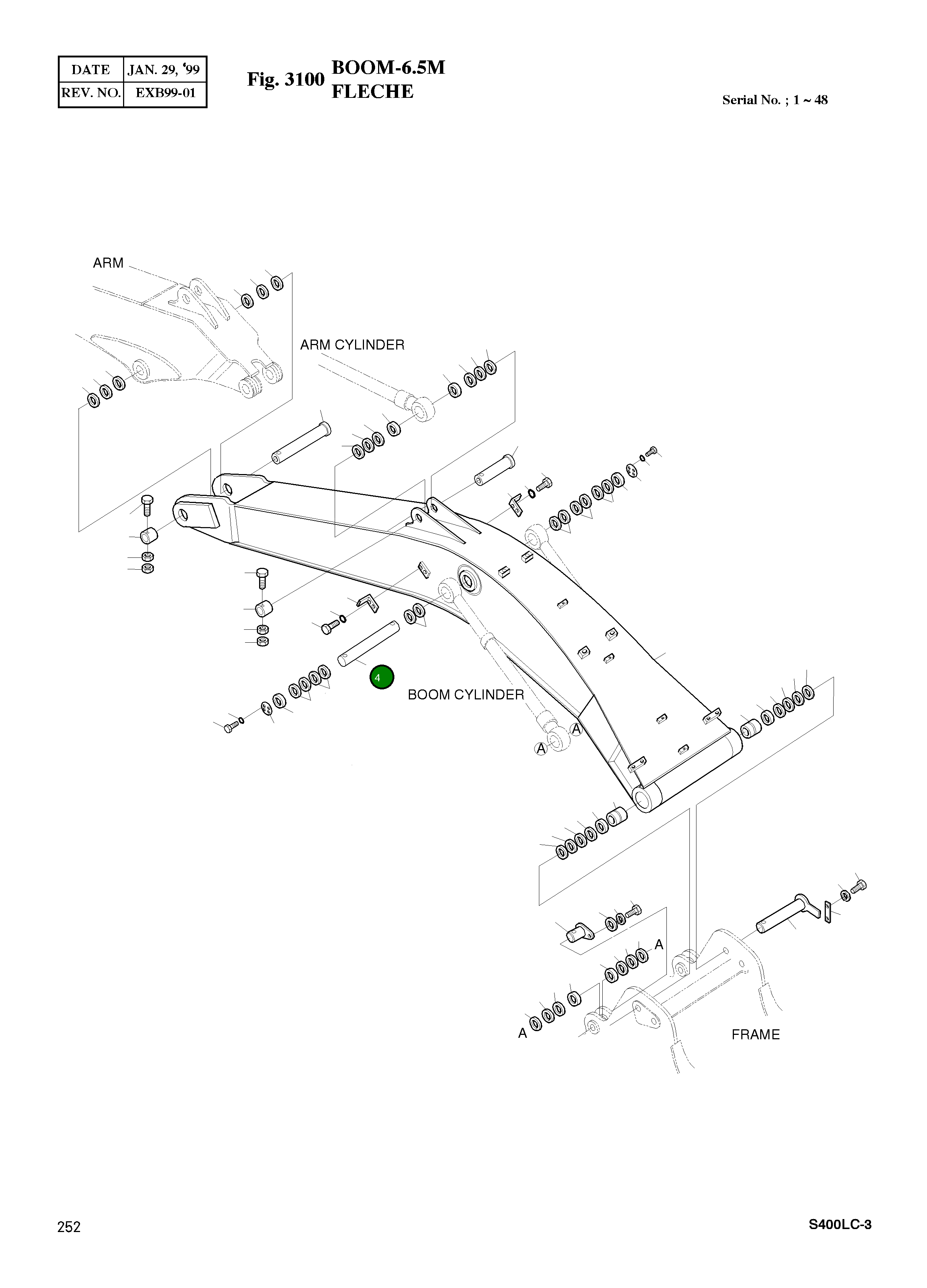 Палец 2123-4192 Komatsu