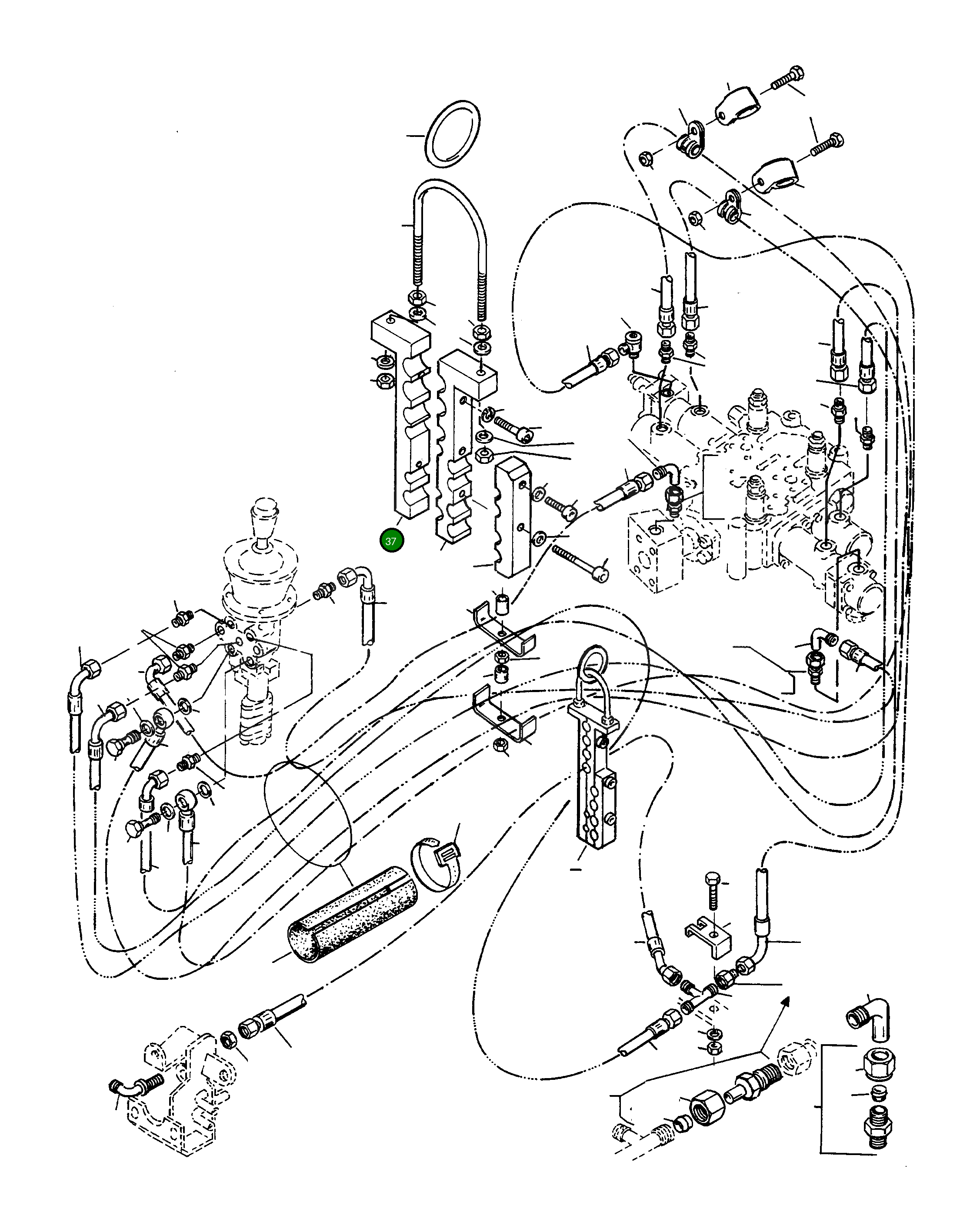 Кронштейн 4211282M91 Komatsu