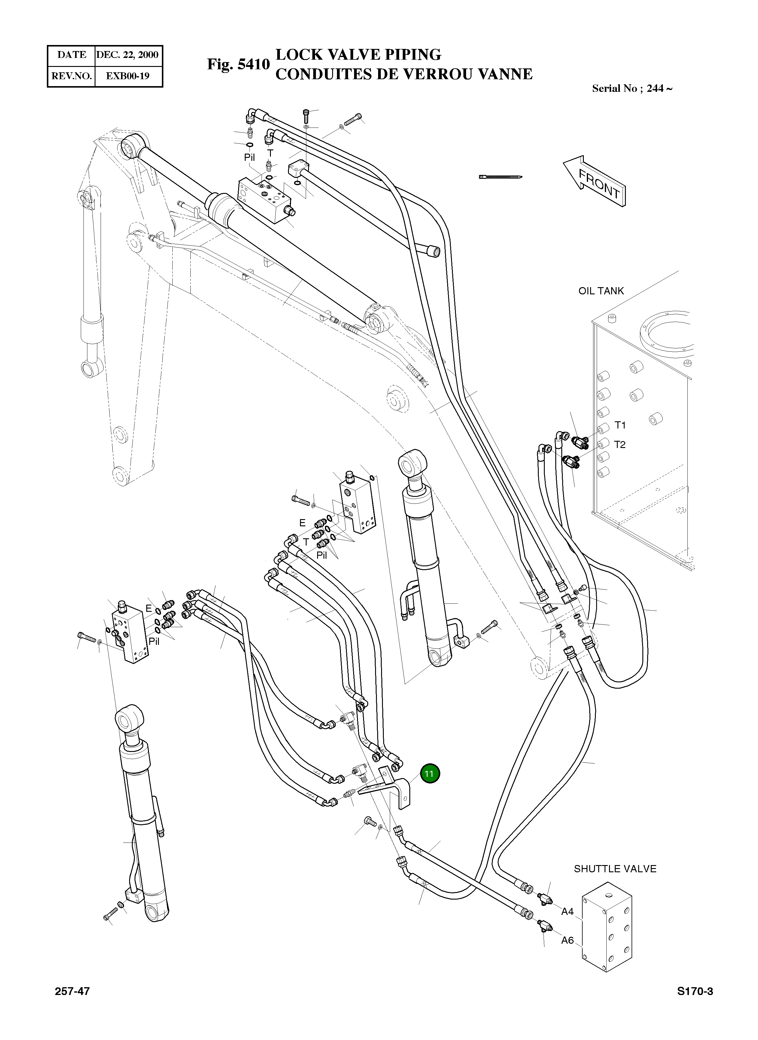 Кронштейн 195-00013 Komatsu
