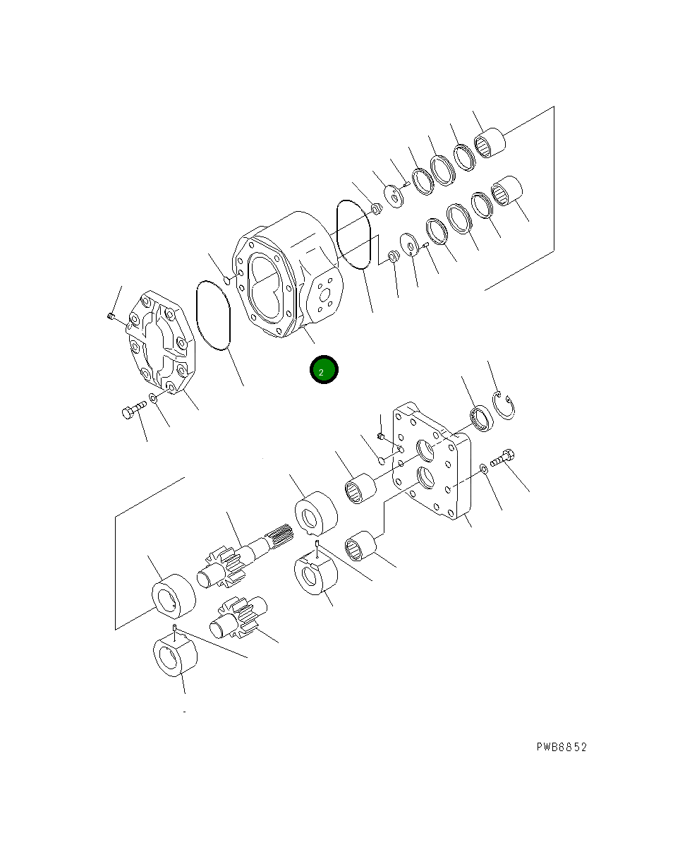 Корпус 07436-66020 Komatsu