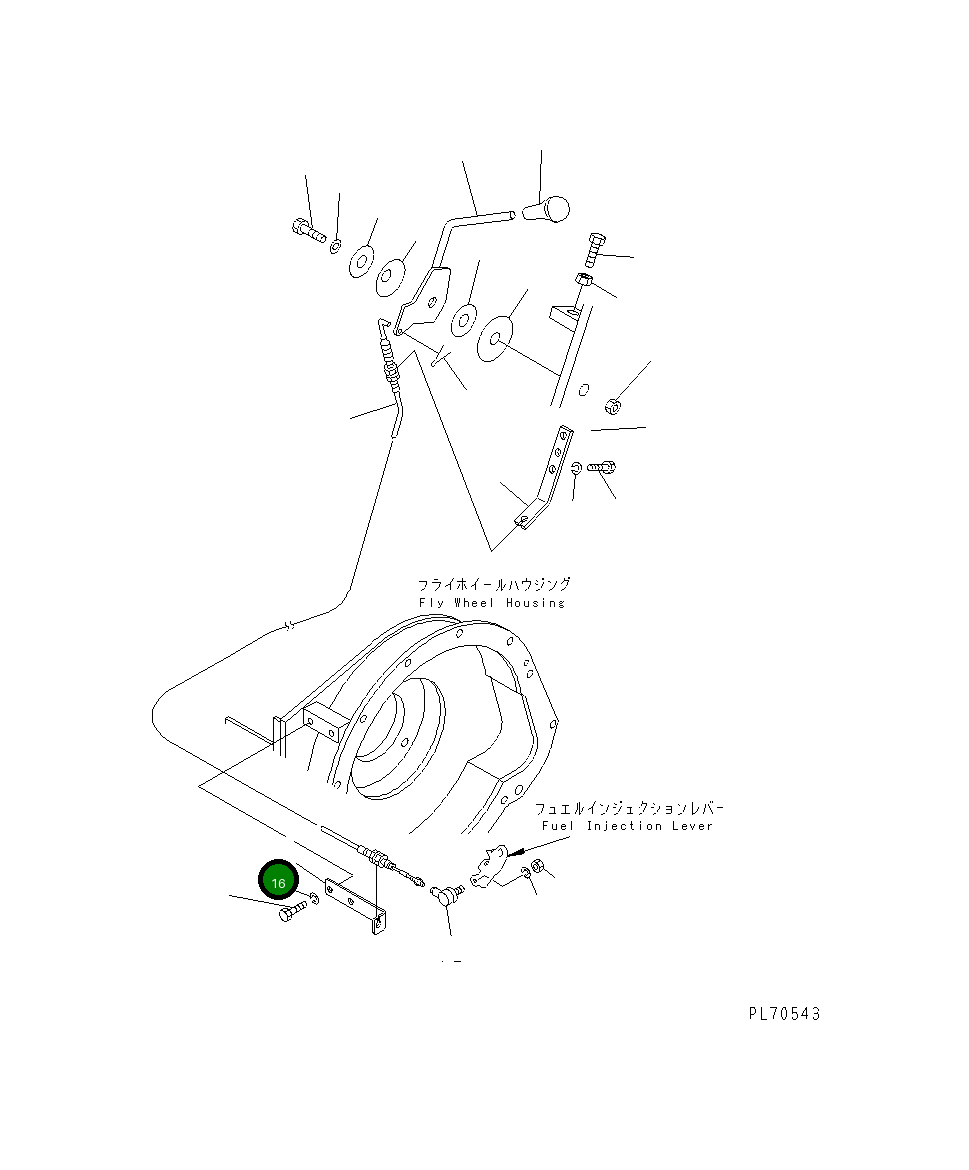Кронштейн 266-52-88540 Komatsu