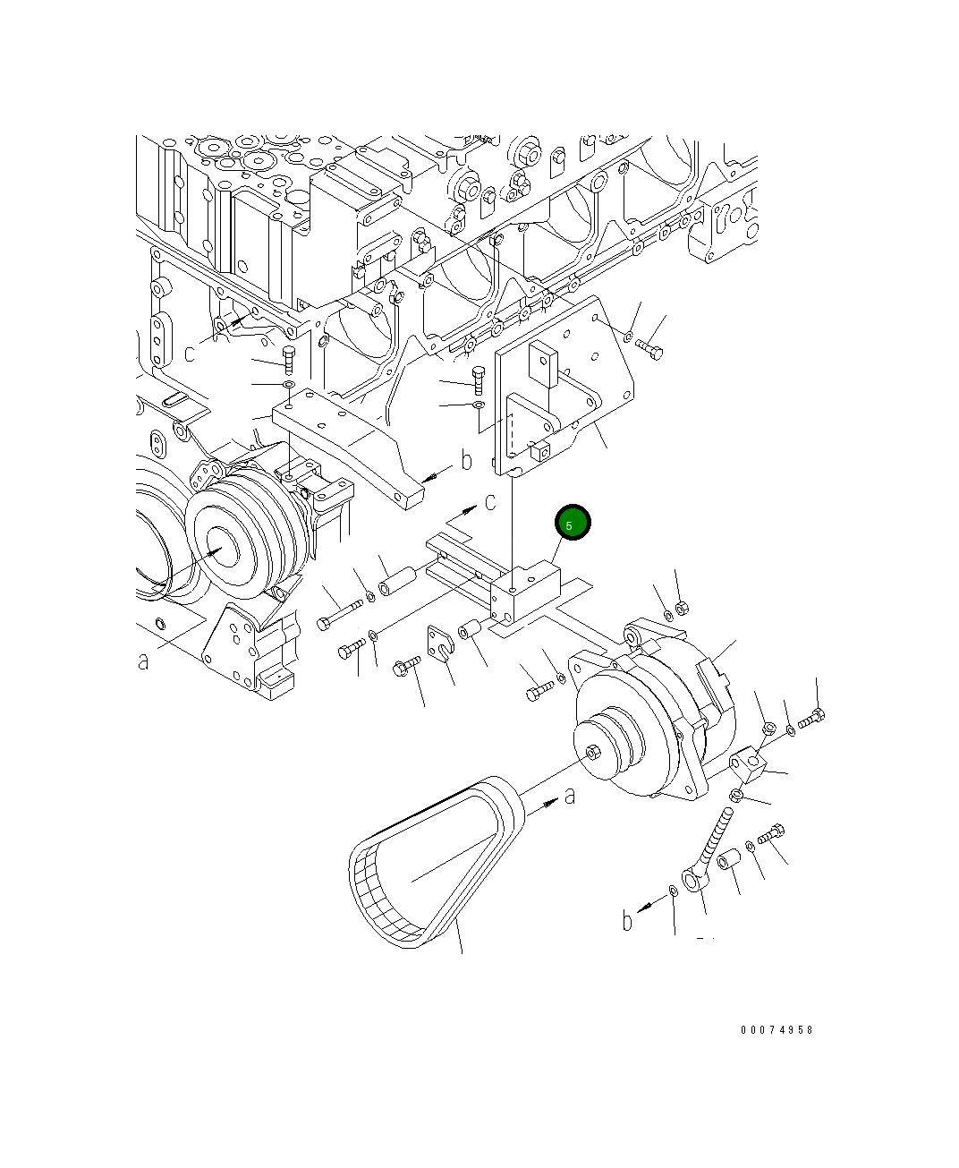Кронштейн 6240-81-6610 Komatsu