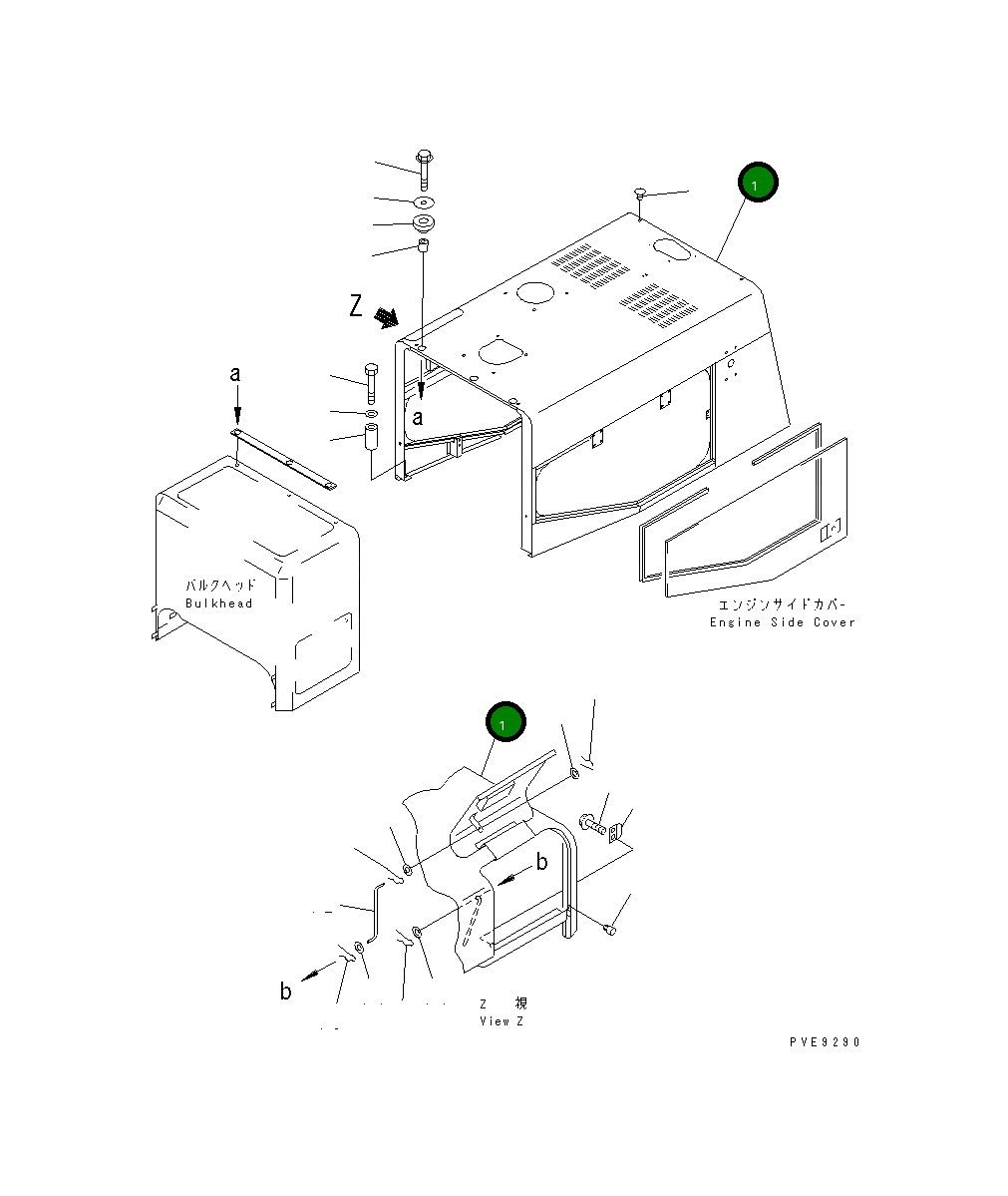Капот 421-Z94-2113 Komatsu