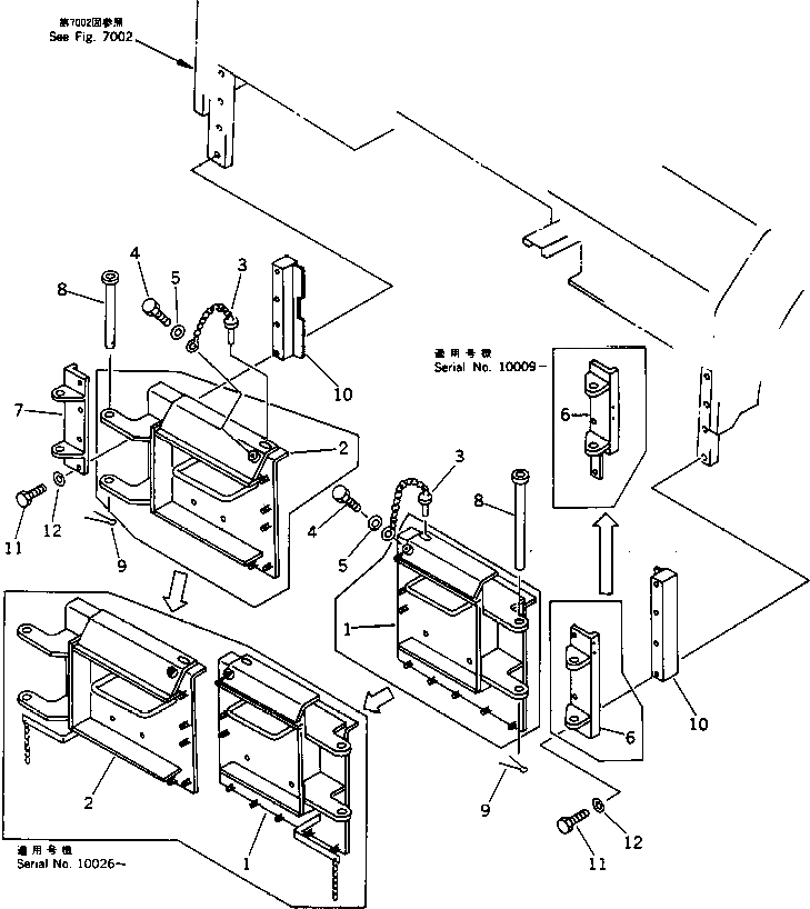 Палец 262-70-51241 Komatsu