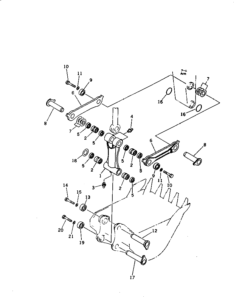 Палец 21N-70-13310 Komatsu